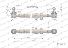 Drążek kierowniczy 02372883 WARYŃSKI