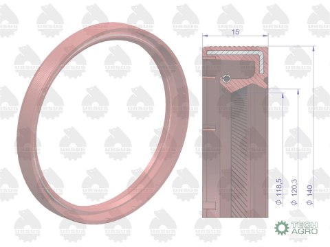 SIMMERING 120/140/15 URSUS FLUORO SIMMERING 120/140/15 URSUS FLUORO