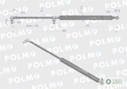 Siłownik szyby tylnej L max. 400mm 83952213P FORD POLMO