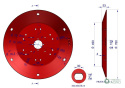 Talerz roboczy Kosiarka rotacyjna 1.65 m gr. 4mm Royal Farm