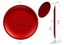 Talerz ślizgowy Kosiarka rotacyjna 1.65 m gr. 3.7mm Royal Farm