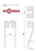 Palec podbieracza Krone 9380403 malowane proszkowo MORGA