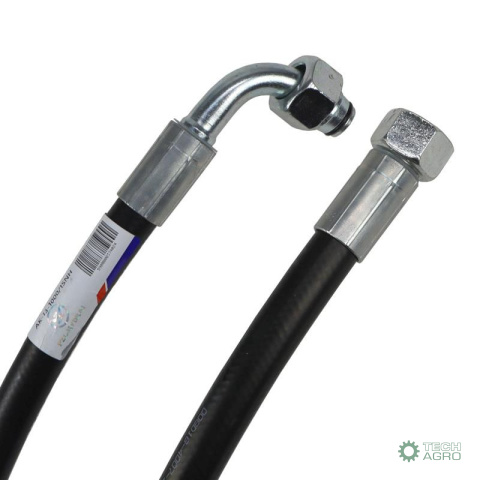 Przewód hydrauliczny gwint M22x1,5 prosta - kolanko ( DKOL - DKOL 90 stopni) L-1000mm DN12-1SN (AK-13-1000, P11P12) 16MP Przewód hydrauliczny gwint M22x1,5 prosta - kolanko ( DKOL - DKOL 90 stopni) L-1000mm DN12-1SN (AK-13-1000, P11P12) 16MP