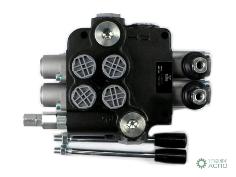 Rozdzielacz hydrauliczny 2-sekcyjny 80L VOIMA Rozdzielacz hydrauliczny 2-sekcyjny 80L VOIMA