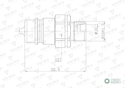 ZAWÓR WT.HYDR.EURO M16X1.5 GZ VOIMA ZAWÓR WT.HYDR.EURO M16X1.5 GZ VOIMA