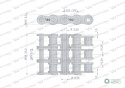 Łańcuch rolkowy 06B-3 (R3 3/8) 5 m Waryński