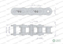 Łańcuch rolkowy wzmocniony 100SP (R1 1.1/4) 5m Waryński