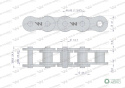 Łańcuch rolkowy wzmocniony 28A-1 ANSI A 140 (R1 1.3/4) 5m Waryński