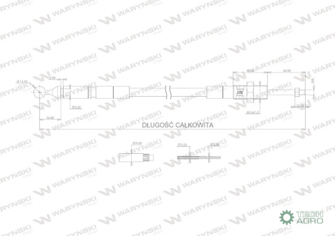 LINKA TURA L2200 MM KULKA PLAST.WARYŃSKI LINKA TURA L2200 MM KULKA PLAST.WARYŃSKI
