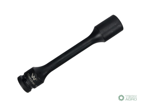 Nasadka udarowa 1/2", sześciokątna slim ze stali CrMo 17mm długość 150 mm, stosowane w mechanice do kluczy udarowych, Waryński Nasadka udarowa 1/2", sześciokątna slim ze stali CrMo 17mm długość 150 mm, stosowane w mechanice do kluczy udarowych, Waryński