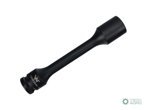 Nasadka udarowa 1/2", sześciokątna slim ze stali CrMo 19mm długość 150 mm, stosowane w mechanice do kluczy udarowych, Waryński Nasadka udarowa 1/2", sześciokątna slim ze stali CrMo 19mm długość 150 mm, stosowane w mechanice do kluczy udarowych, Waryński
