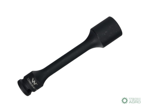 Nasadka udarowa 1/2", sześciokątna slim ze stali CrMo 22mm długość 150 mm, stosowane w mechanice do kluczy udarowych, Waryński Nasadka udarowa 1/2", sześciokątna slim ze stali CrMo 22mm długość 150 mm, stosowane w mechanice do kluczy udarowych, Waryński