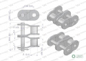 Półogniwo łańcucha prosta płytka P10B-2 (R2 5/8) Waryński ( sprzedawane po 10 )