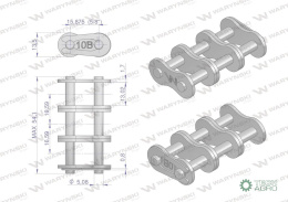 Zamek łańcucha Z10B-3 (R3 5/8) Waryński ( sprzedawane po 5 )