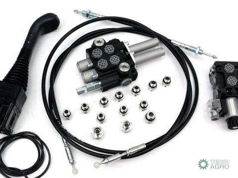 Zestaw do Ładowacz TUR -Rozdzielacz 40L2-sekcyjny + Elektrozawór + Joystick z przyciskiem + Elementy złączne + Linki na kulkę 20