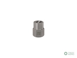 Nasadka do odkręcania uszkodzonych śrubi nakrętek, (12mm) - kute/ stal Cr-Mo, Teger