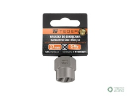 Nasadka do odkręcania uszkodzonych śrubi nakrętek, (17mm) - kute/ stal Cr-Mo, Teger