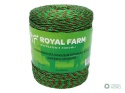 Plecionka, do elektryzatora 2,5mm,3x0,20mm SS zielono-pomarańczowa 400m, Royal Farm
