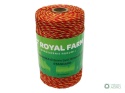 Plecionka, do elektryzatora 2mm,3x0,16mm SS żółto-pomarańczowa 250m, Royal Farm