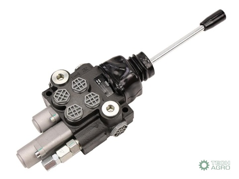 Rozdzielacz hydrauliczny 2-sekcyjny 40L(1-sekcja pływająca) z joystickiem VOIMA