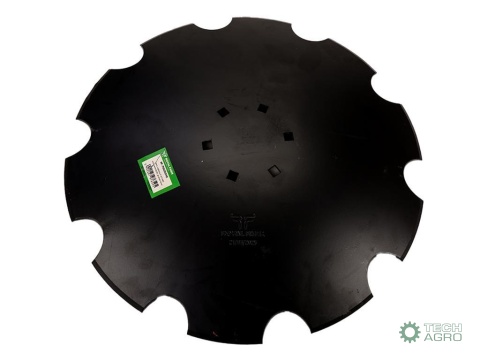 Talerz, uzębiony Z-10 fi 560 mocowanie6/120 grubość 4 mm stal borowa, Royal Farm