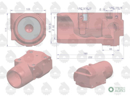 Cylinder podnośnika MF-3 ORYGINAŁ URSUS