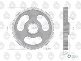 Koło zębate pośrednie rozrządu Z-90 MF3 ORYGINAŁ URSUS