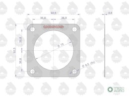 Uszczelka łożyska dźwigni zmiany biegów krążelit 0.8mm C-330 ( sprzedawane po 10 ) ORYGINAŁ URSUS