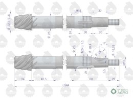 Wałek kierowniczy C-330 ORYGINAŁ URSUS