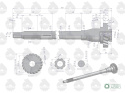 Wałek napędowy skrzyni biegów sprzęgła I stopnia n. typ C-330 ORYGINAŁ URSUS