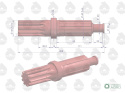 Wałek reduktora C-330 ORYGINAŁ URSUS