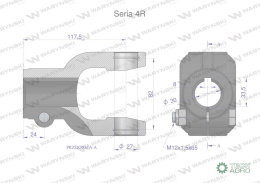 Widłak na wpust 8 śr.otw.30mm - 27X82 Seria 4R Waryński