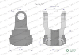 Widłak z pierścieniem 1 3/8 Z21 - 22X54 Seria 1R CE2020 Waryński