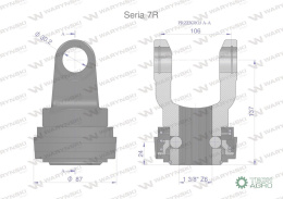 Widłak z pierścieniem 1 3/8 Z6 - 30.2X106 Seria 7R CE2020 Waryński