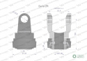 Widłak z pierścieniem 1 3/8 Z6- 23.8X61.3 Seria 2R CE2020 Waryński W21920505B W21920507B WR217201