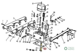 Zawór wydechowy C-360 ORYGINAŁ URSUS ( sprzedawane po 4 )