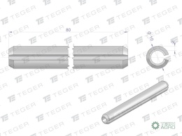 Kołek sprężysty 10x80 TEGER,