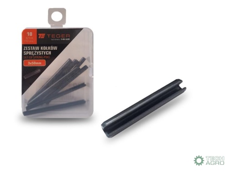 Kołek sprężysty 3x50 TEGER,