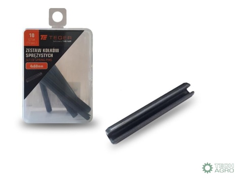 Kołek sprężysty 4x60 TEGER,