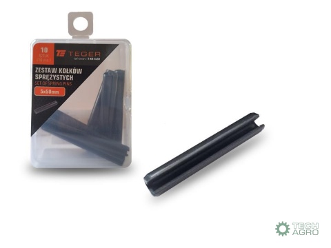 Kołek sprężysty 5x50 TEGER,