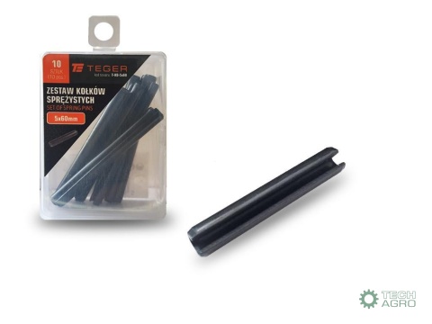Kołek sprężysty 5x60 TEGER,