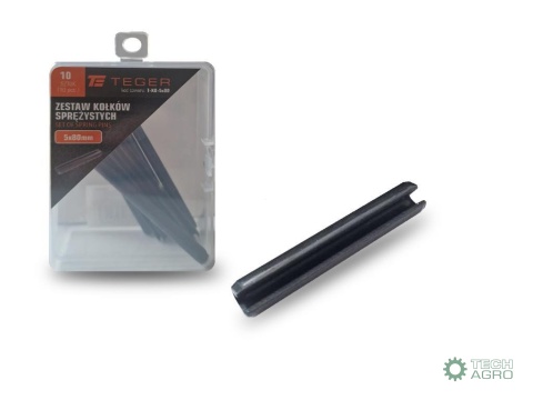 Kołek sprężysty 5x80 TEGER,