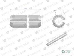 Kołek sprężysty 6x60 TEGER,