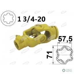 Kompletny przegub Cardana na rurę 71x57,5, S6