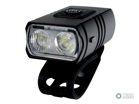 Lampa rowerowa LED przednia 315lm1200mAh ładowana USB Teger