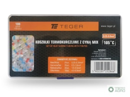 Zestaw koszulek termokurczliwych z cynąMIX 100 szt. TEGER