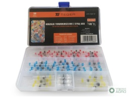 Zestaw koszulek termokurczliwych z cynąMIX 100 szt. TEGER