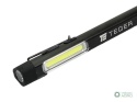 Latarka LED COB pen aluminiowa 400lmakumulator 750mAh ładowana USB Teger