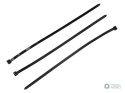 Opaski kablowe -S , opaska kablowa,opaski zaciskowe, tyrytytki, trytytki, 7.5 x 400mm 100 szt w worku czarne odporne na UV, Tege