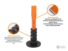 Przecinak płaski z osłoną, 19x250 mm,Teger